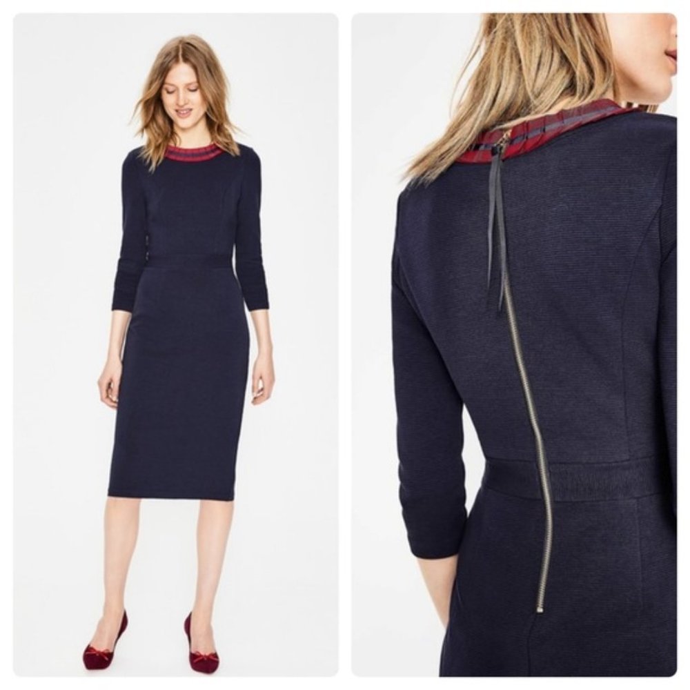 NWT Boden Polperro Ottoman Dress - Navy (4R)